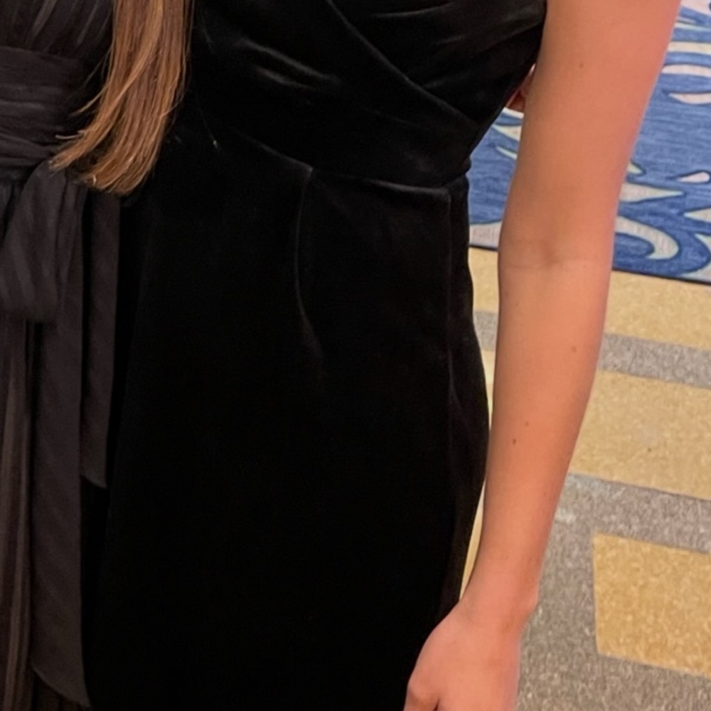 Express Black Strapless Dress